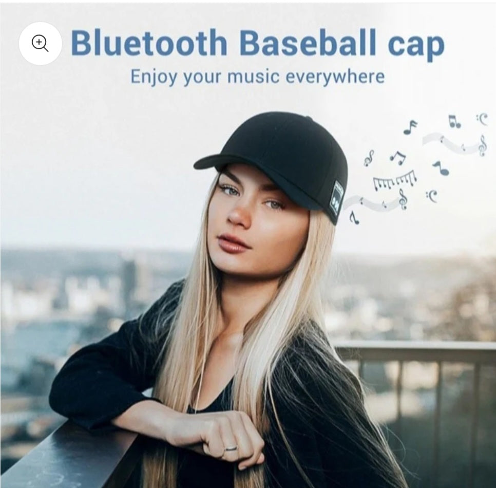 Bluetooth Headset Cap, Speaker Hat, Head Circumference 56-60cm,Hip Hop Hat