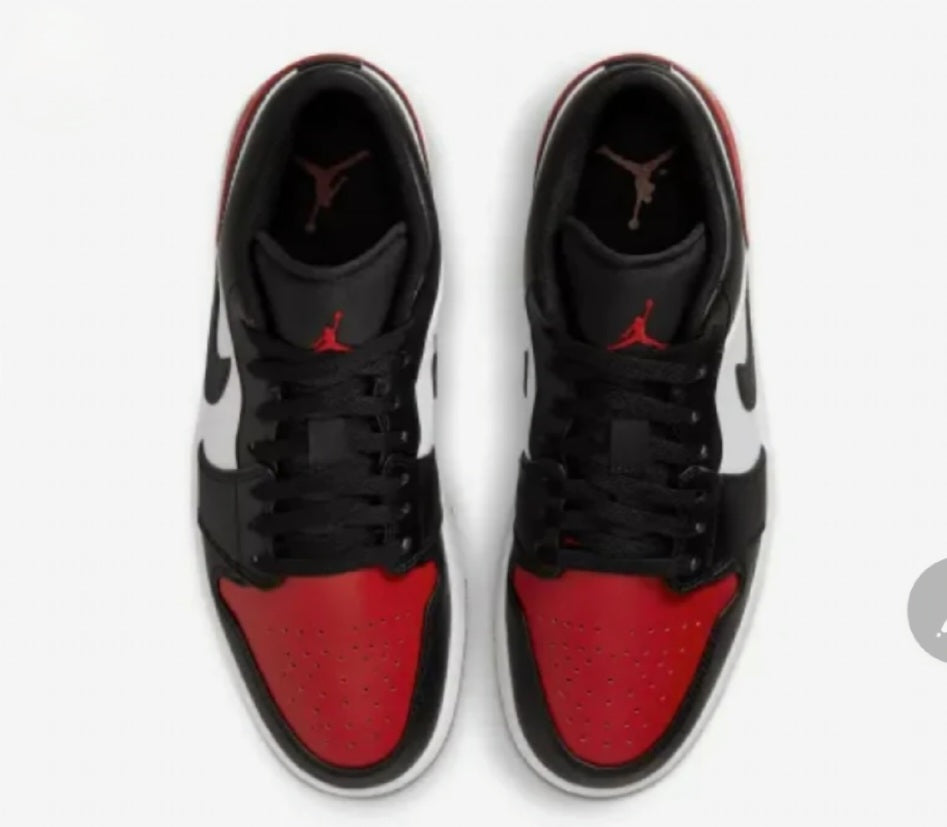 Air Jordan 1 Low 'Bred Toe 2.0'
